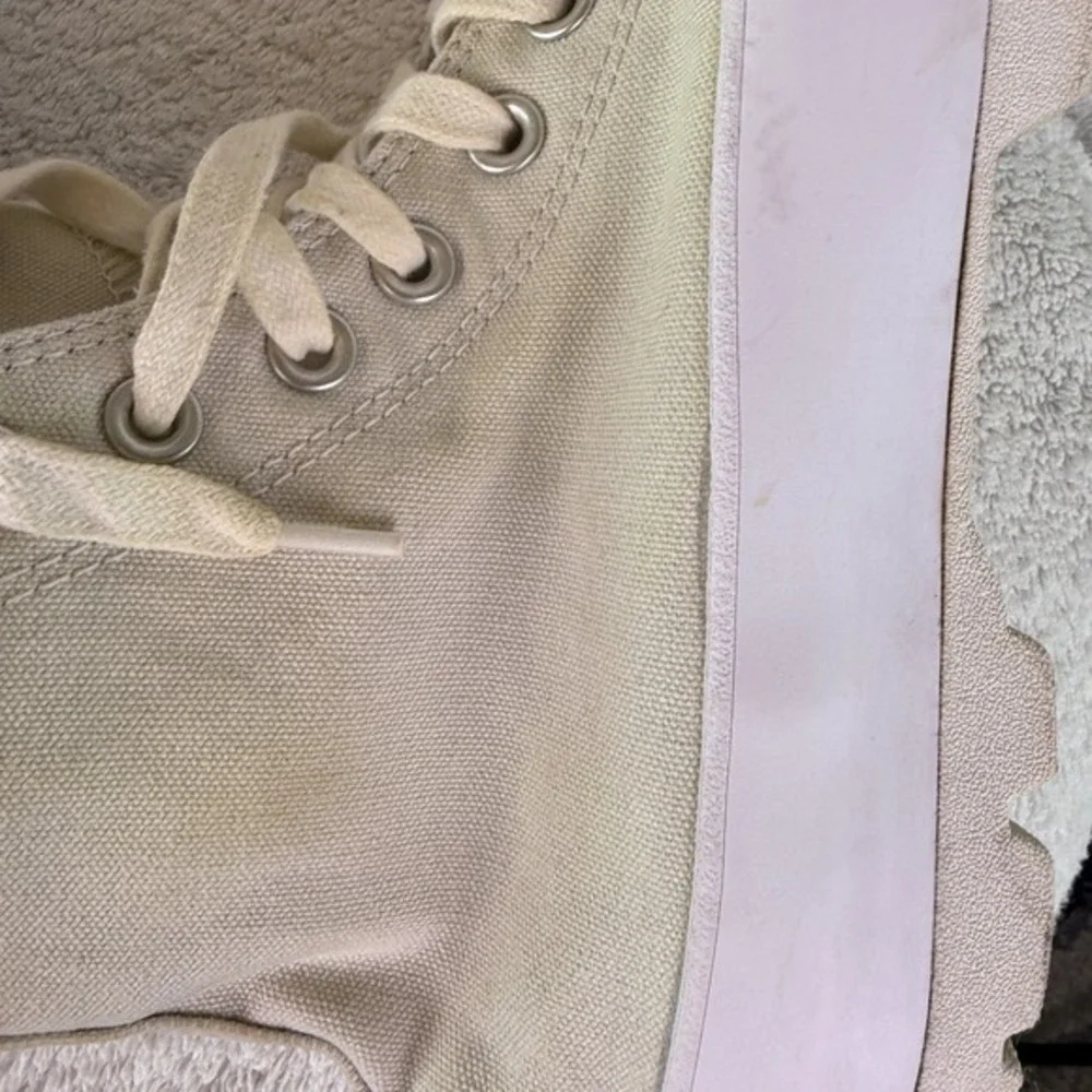 Converse Womens Chuck‎ Taylor All Star Lugged Sneaker Off White Hi Womens 8 - Picture 10 of 12
